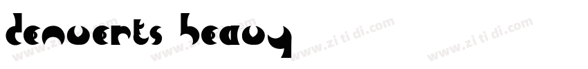 DenverTS Heavy字体转换